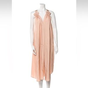 Blush pink silk HATCH tent dress